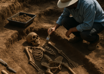Extraen osamenta humana de casi 3.000 años en El Salvador