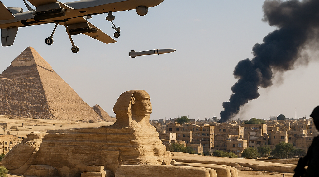 Drones impactan en Egipto; EU y Arabia Saudita atacan a Irak