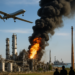 Drones ucranianos incendian refinería y puerto rusos