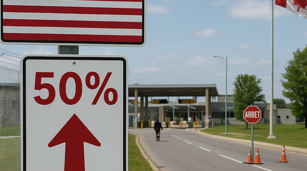 Estados Unidos impuso nuevos aranceles del 50% a la mayoría de las importaciones procedentes de Canadá