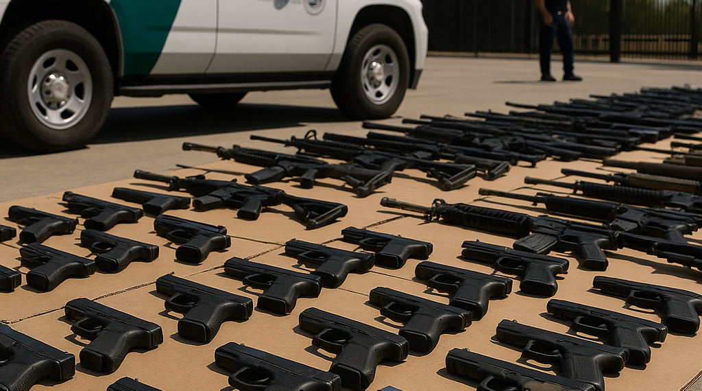 Confisca EU 138 armas destinadas a México