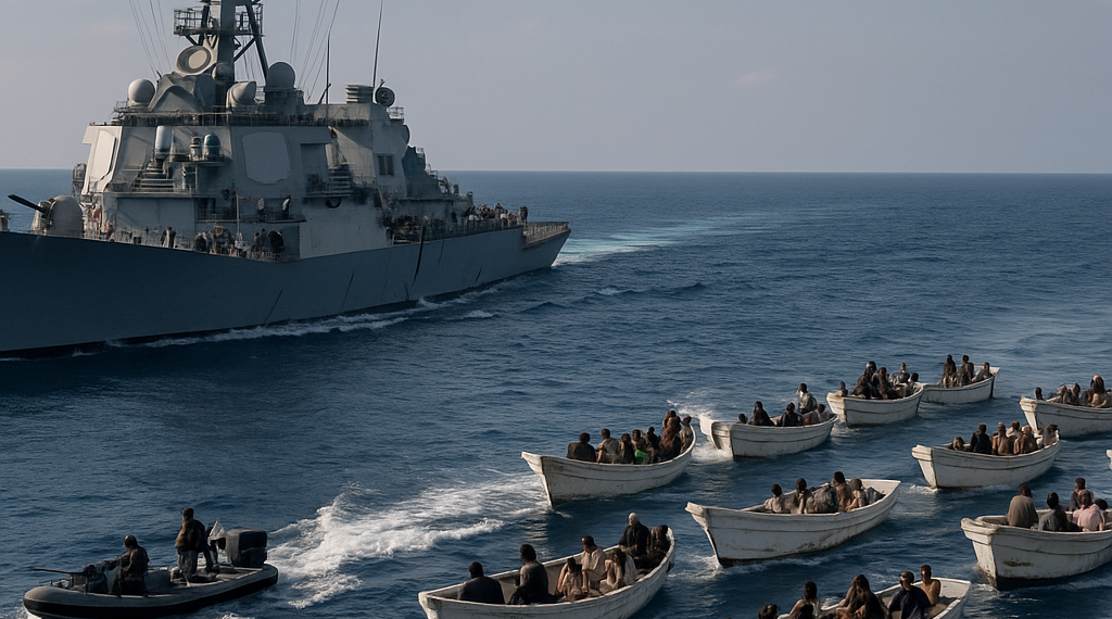 Estados Unidos desvió 17 buques mercantes en el mar Arábigo que intentaban burlar el bloqueo a los puertos iraníes