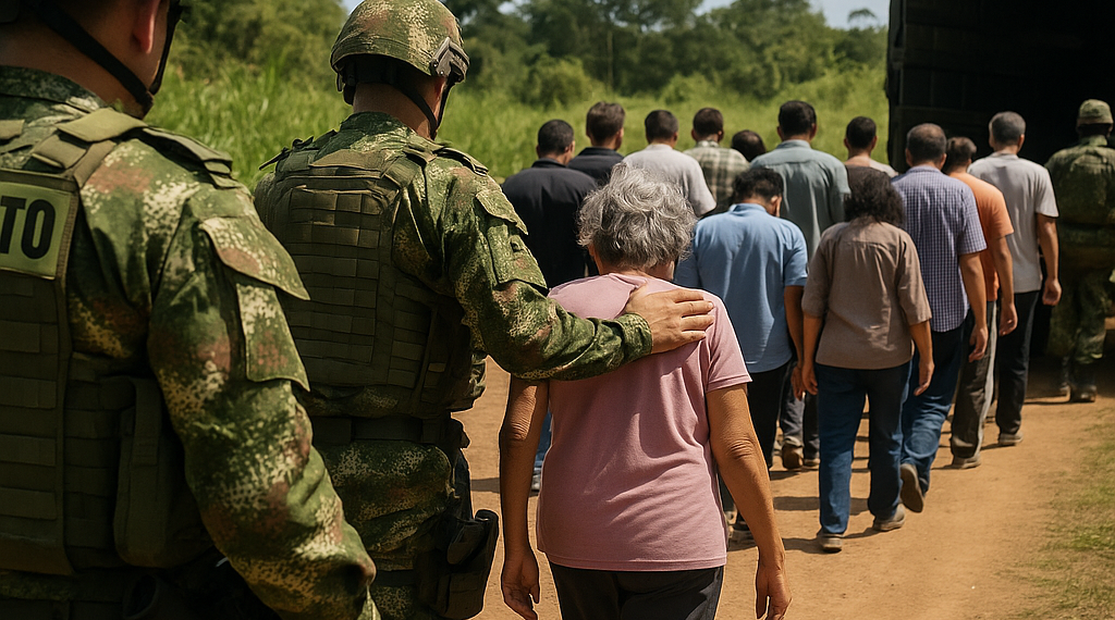Ejército colombiano libera a 39 personas secuestradas por la guerrilla del ELN