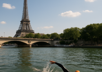 El Sena se rinde a los nadadores: París revive una hazaña histórica junto a la Torre Eiffel