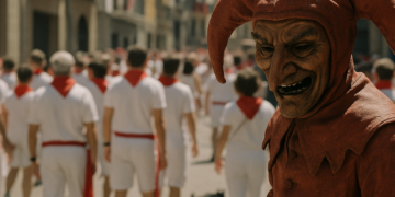 El Joker de San Fermín: un villano verde en la fiesta del blanco y rojo | Cultura