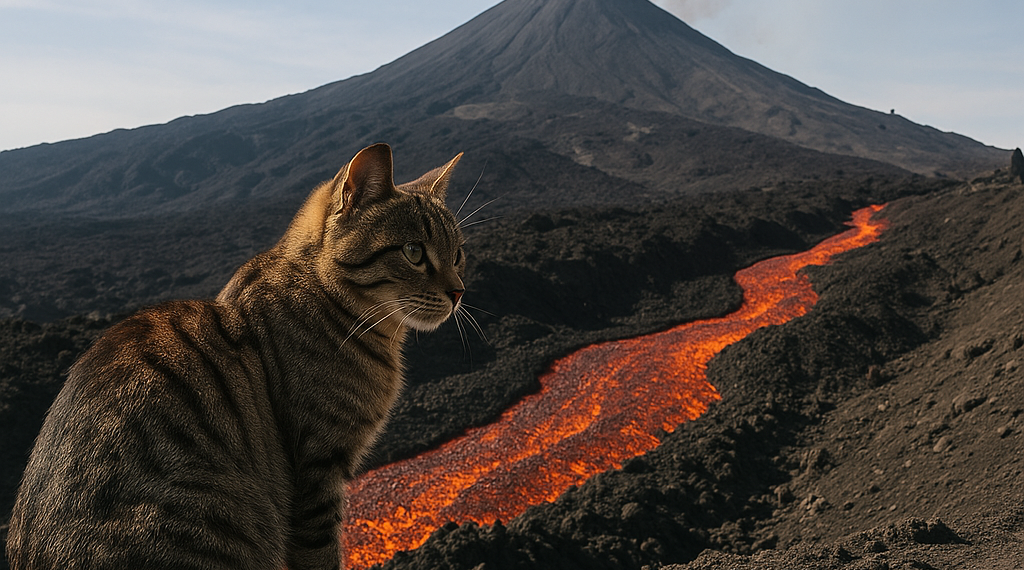 La hipnótica imagen del volcán Etna que parece engullir su propia lava