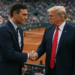 La imagen más comentada de la final del Mundial: el saludo entre Pedro Sánchez y Donald Trump tras meses de amenazas