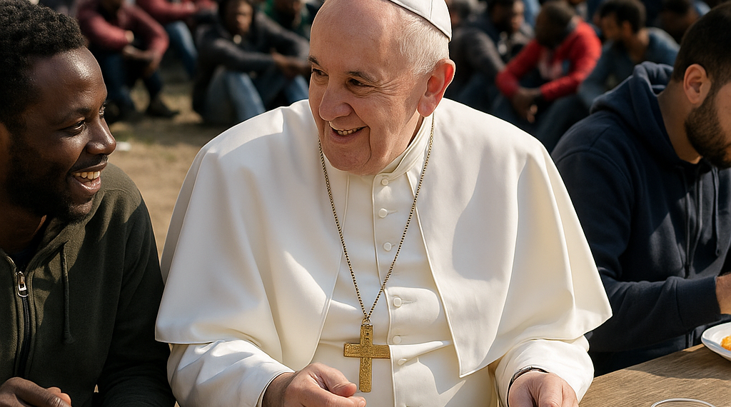 El papa León XIV almorzó con un centenar de personas vulnerables y migrantes durante sus vacaciones en Castel Gandolfo