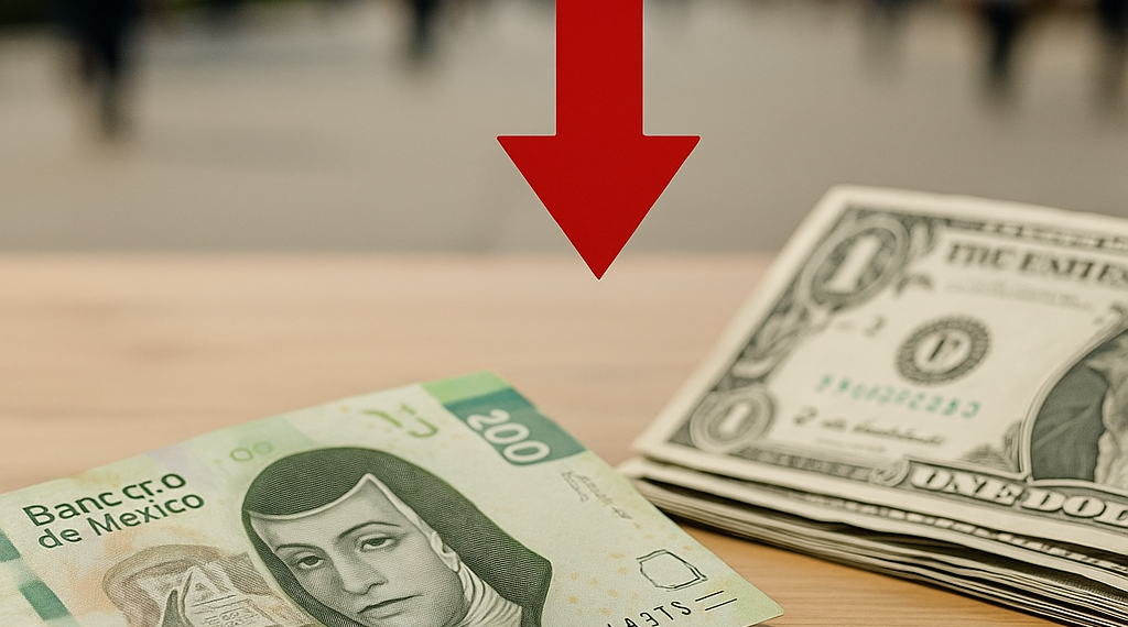 Peso mexicano se deprecia frente al dólar por escalada en la guerra de Oriente Medio