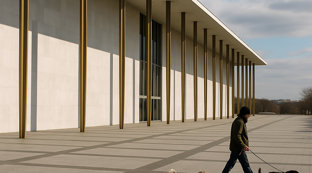 At The Empty Kennedy Center, A Volunteer Tour Guide Soldiers On