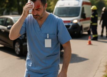El enfermero que se empaló por accidente por su bastón de senderismo y caminó seis horas para salvarse