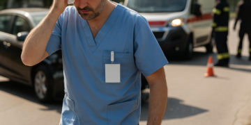 El enfermero que se empaló por accidente por su bastón de senderismo y caminó seis horas para salvarse