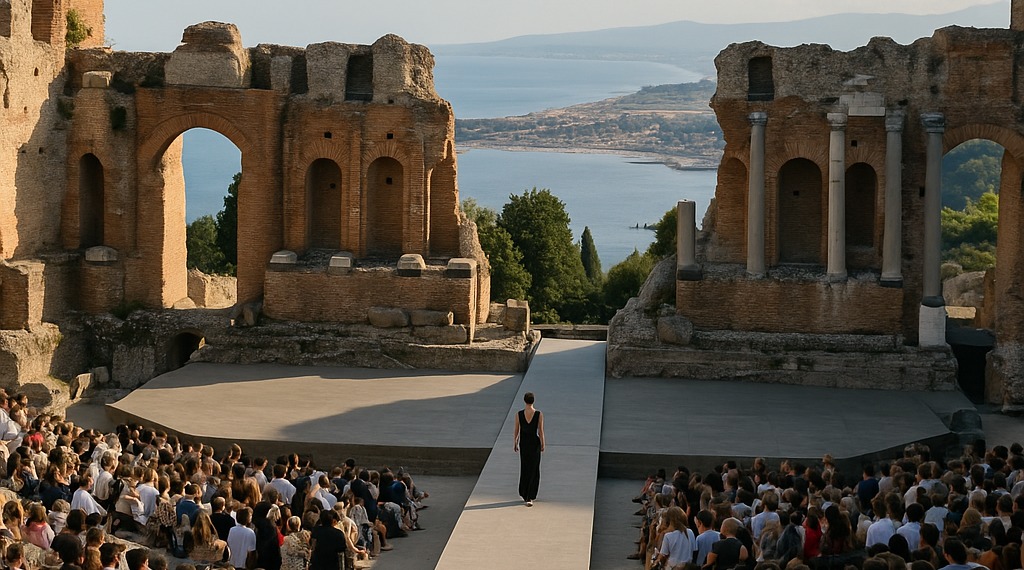 Center Stage: A Dolce & Gabbana Alta Sartoria Show in Taormina’s Teatro Antico