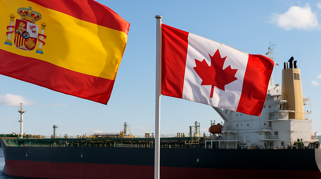 España y Canadá firman memorando para crear corredor marítimo verde entre ambos países