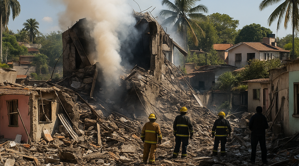 Explosión en polvorín sacude viviendas en Cuernavaca