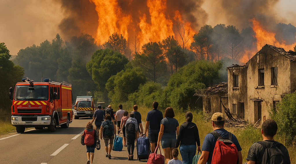 Más de 250.000 evacuados y 42.000 hectáreas calcinadas por el incendio que azota al sur de Francia: hay alerta máxima en Burdeos