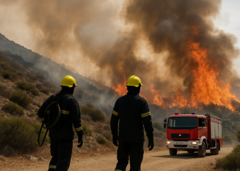 Mueren dos bomberos en un incendio forestal en la isla de Creta (Grecia)
