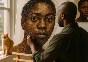 Felandus Thames Wants to Spark Curiosity with His Beaded Portraits