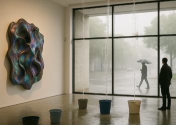 Leaks Spotted in New Museum Gallery with WangShui Work Amid Flash Flood Warning