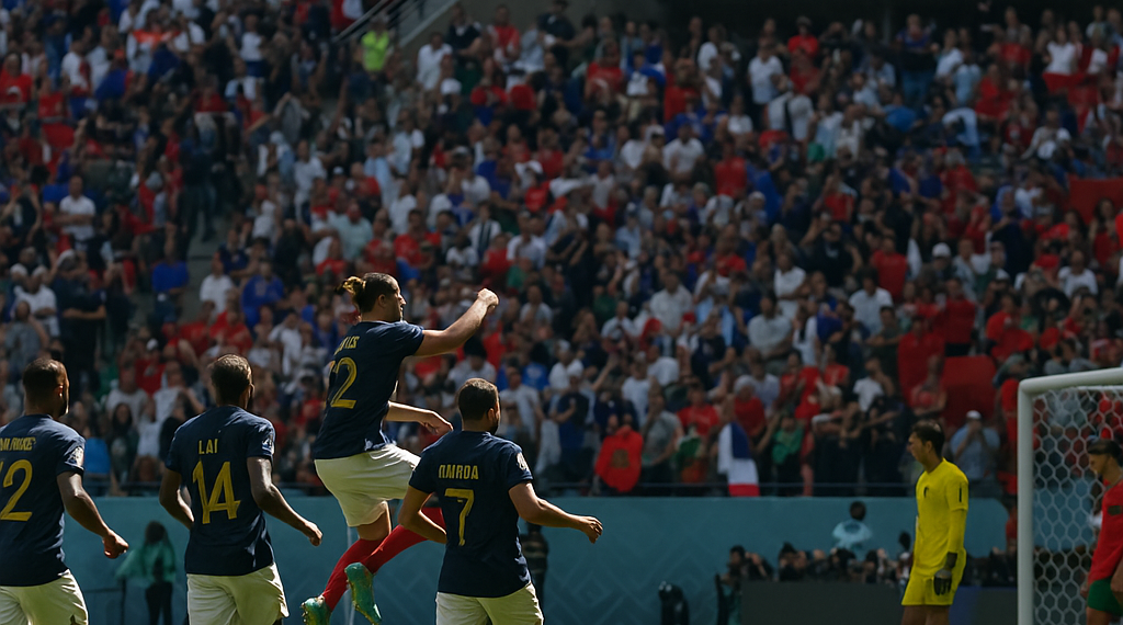 Francia pasa a la semifinal del Mundial al vencer 2-0 a Marruecos