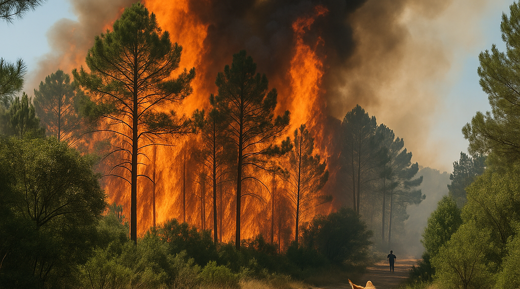 Incendios queman bosques en Europa atizados por el calor extremo
