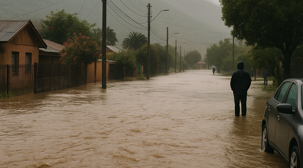 Intensas lluvias en Chile dejan 4 muertos y múltiples inundaciones