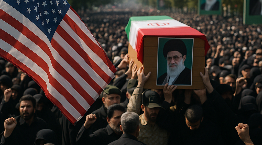 El régimen iraní dio inicio al funeral público del depuesto líder supremo Ali Khamenei entre gritos de “muerte a Estados Unidos”
