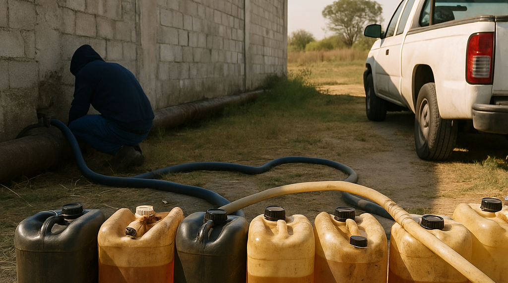 Descubren toma clandestina de combustible en la GAM