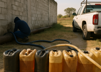 Descubren toma clandestina de combustible en la GAM
