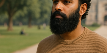 Himesh Patel con barba