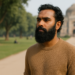 Himesh Patel con barba