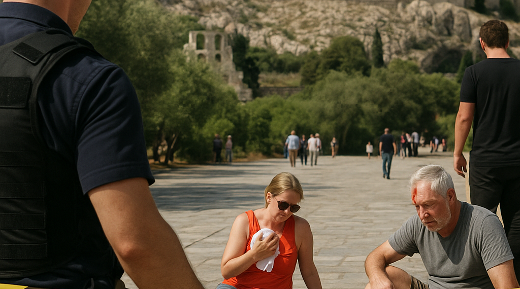 Un hombre apuñala a dos turistas cerca de la Acrópolis de Atenas