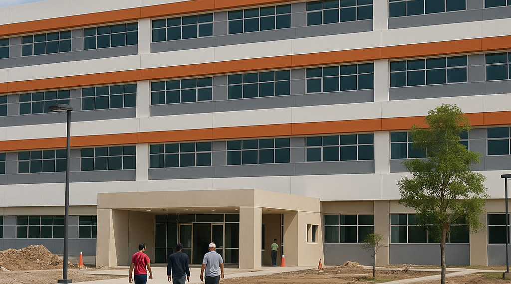 Hospital General del ISSSTE en Tampico entra en su etapa final; registra 98% de avance
