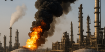 Atacan hutíes con drones petrolera de Arabia Saudita