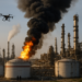 Atacan hutíes con drones petrolera de Arabia Saudita