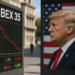IBEX 35 se ve afectado por nueva amenaza comercial de Trump a España: Acciones de Santander, BBVA y Zara caen