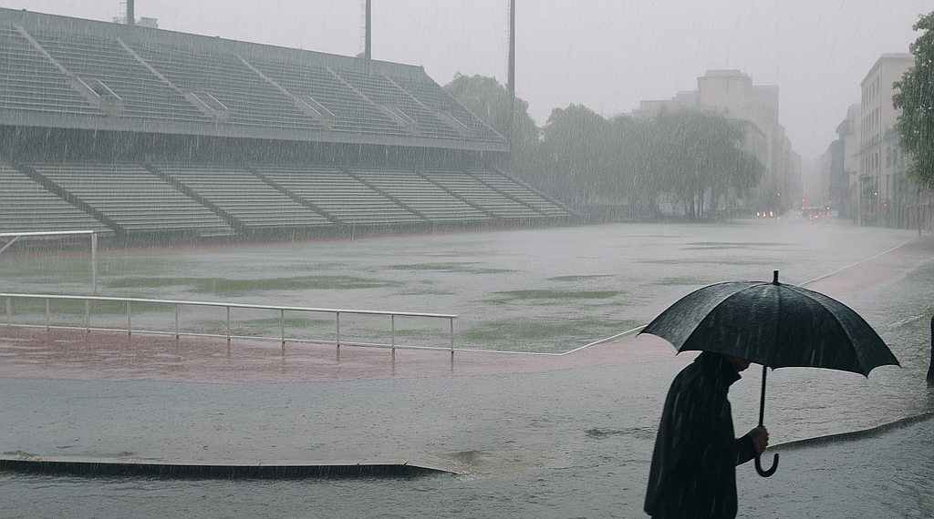 Afecta lluvia inmediaciones de Estadio CDMX y zona céntrica