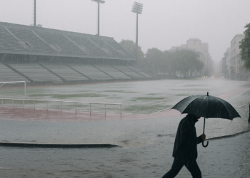 Afecta lluvia inmediaciones de Estadio CDMX y zona céntrica