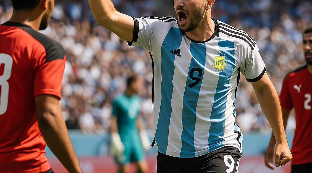 ¡Espectacular! Remonta Argentina a Egipto en 10 minutos