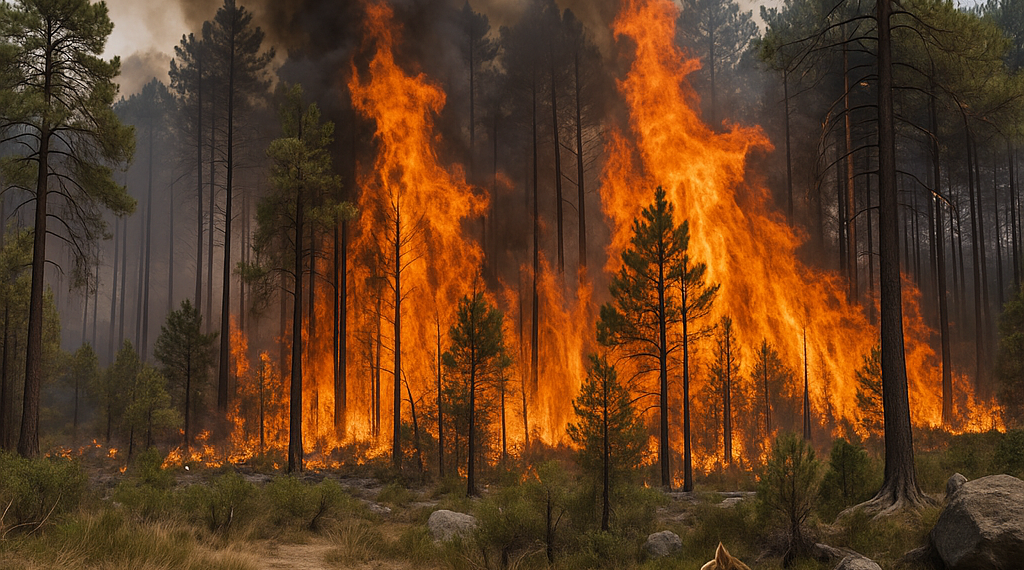 Un incendio de "magnitud excepcional" arrasa parte del emblemático bosque de Fontainebleau, a las afueras de París