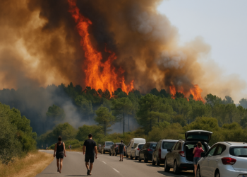 Los incendios forestales en Francia obligaron a más de 10.000 personas a evacuar el suroeste del país mientras el fuego se propaga