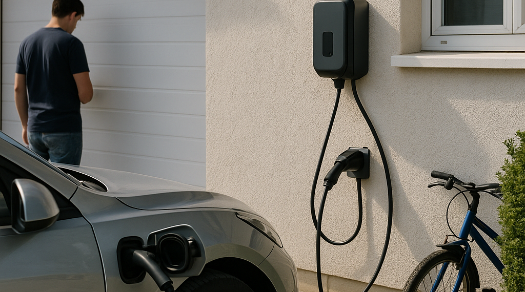 Guía para instalar un cargador residencial para vehículos electrificados
