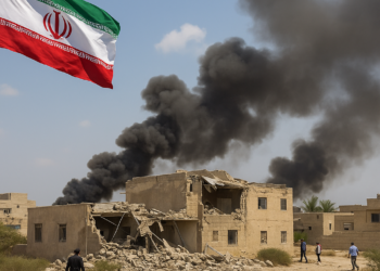 El régimen de Irán dijo que varios proyectiles impactaron objetivos militares en la isla de Qeshm, cerca del estrecho de Ormuz