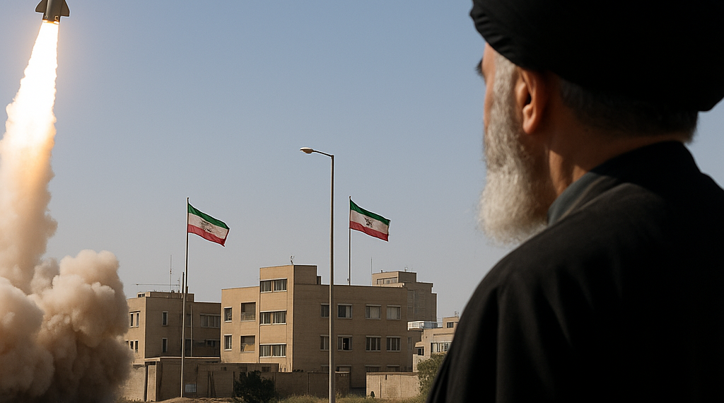 El régimen de Irán difundió videos de supuestos lanzamientos de misiles con mensajes sobre Khamenei