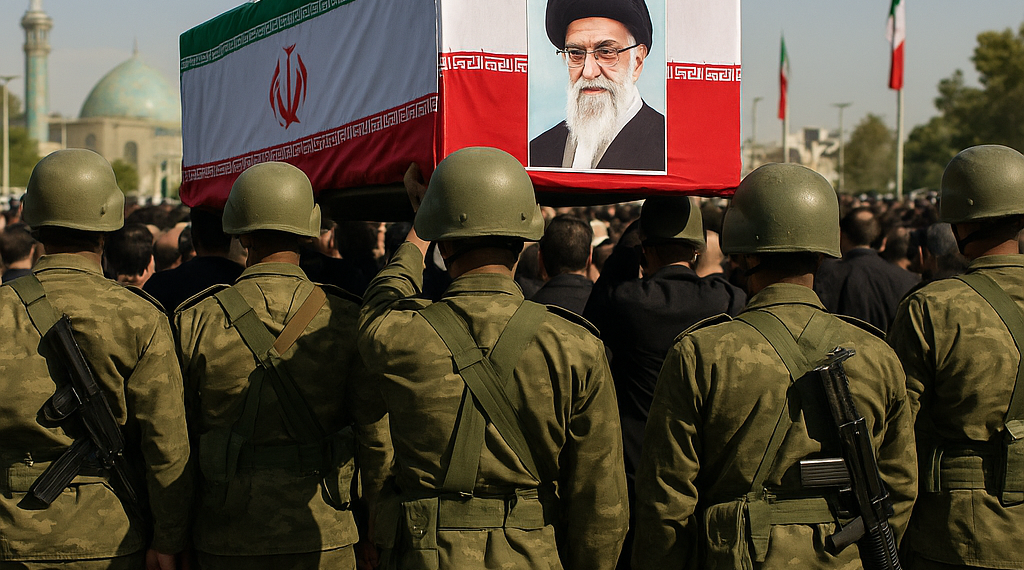 El régimen de Irán inició la procesión fúnebre de Ali Khamenei en Teherán con un fuerte operativo militar y la ausencia de Mojtaba