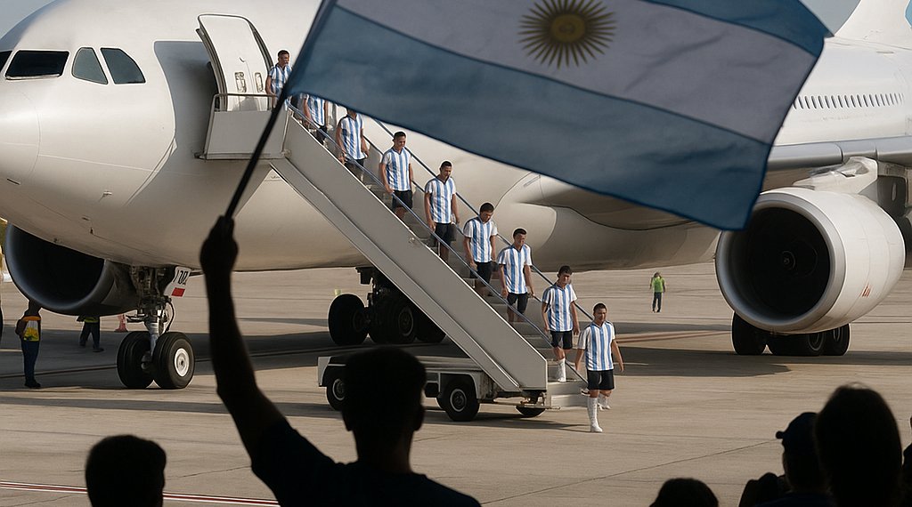 La Albiceleste vuelve a casa sin Messi para encontrarse con el abrazo de los argentinos