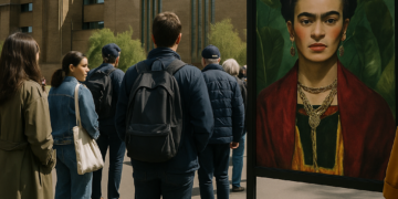 Uno de los murales contemporáneos inspirados en Frida Kahlo que expone la Tate Modern de Londres.