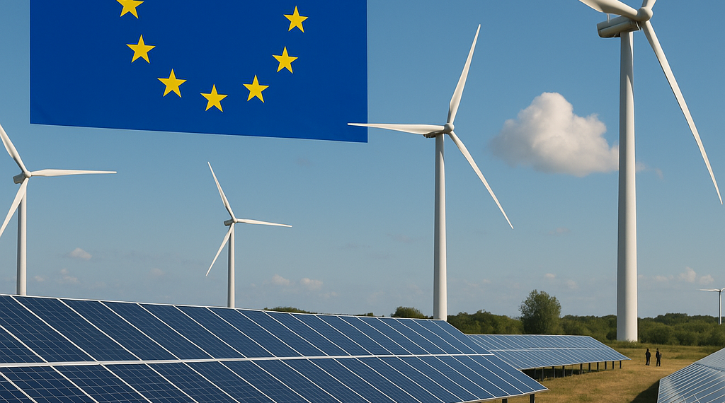 La Unión Europea genera más del 45% de su electricidad con renovables, el nivel más alto registrado en su historia