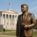The new sculpture by George Lundeen is part of Trump's broader plans