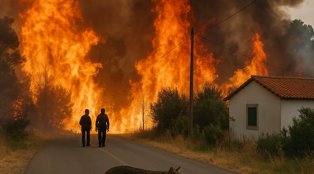 La "bola de fuego" que calcinó a decenas de personas en la 'carretera de la muerte' en un incendio en Portugal en 2017